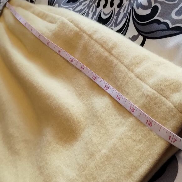 Bobbie Brooks Vintage Union Made NEW Butter Yellow Wool Blend Mini Skirt 5 - Picture 10 of 13